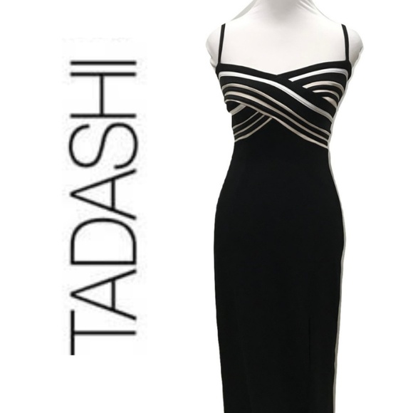 Tadashi Shoji Dresses & Skirts - Tadashi Size S Body Con Formal Sexy Black White